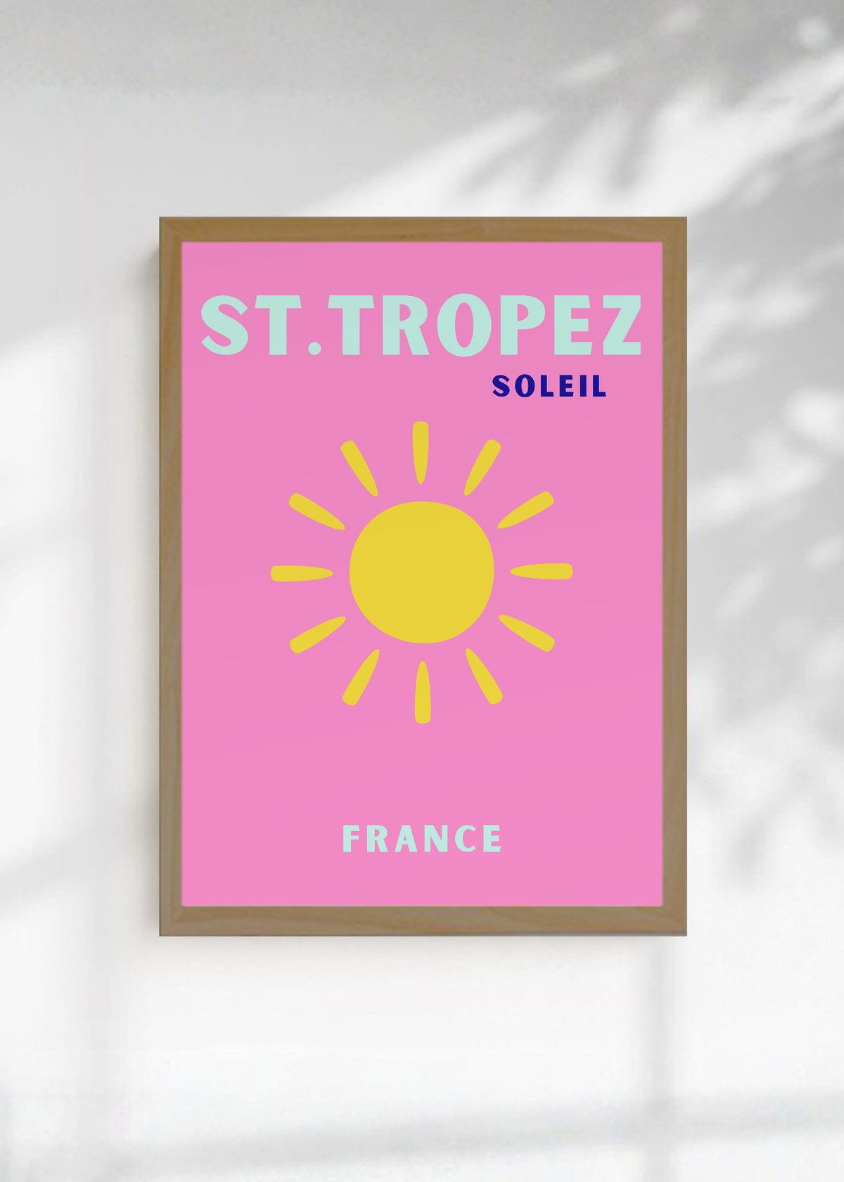 Cuadro Decorativo Travel, St. Tropez, Francia, Sol Rosa