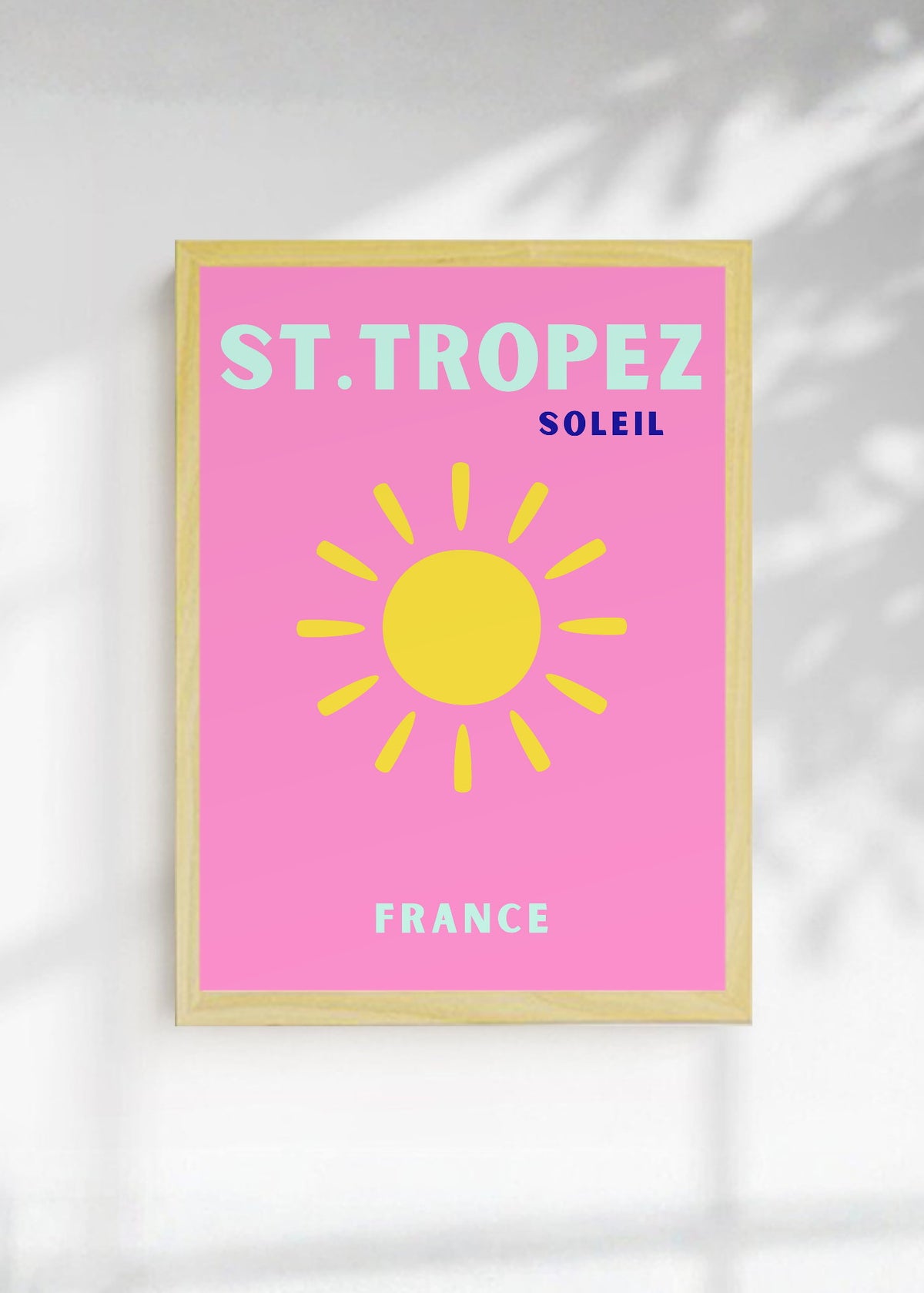 Cuadro Decorativo Travel, St. Tropez, Francia, Sol Rosa