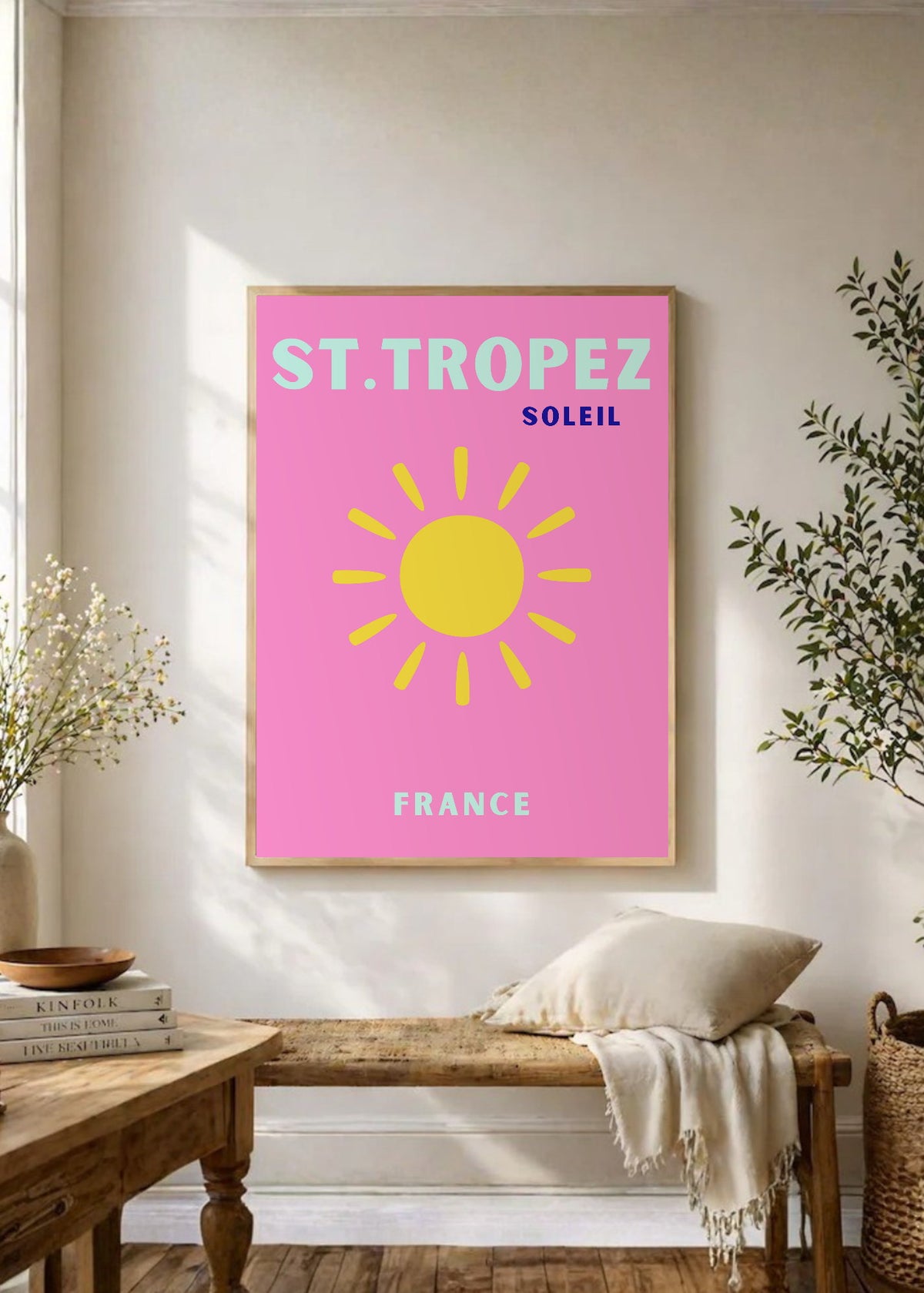 Cuadro Decorativo Travel, St. Tropez, Francia, Sol Rosa
