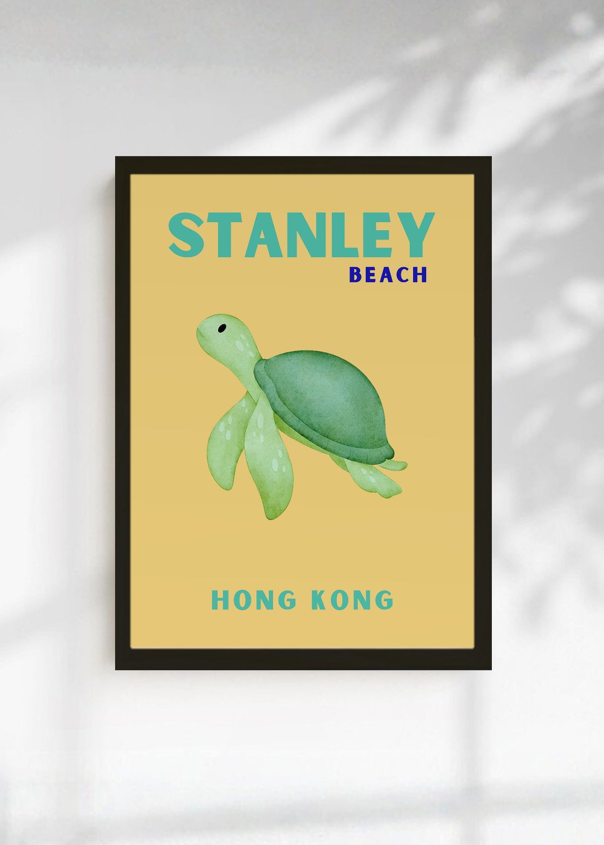 Cuadro Decorativo Travel, Stanley Hong Kong, Tortuga Naranja