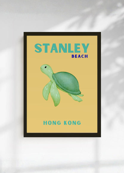 Cuadro Decorativo Travel, Stanley Hong Kong, Tortuga Naranja