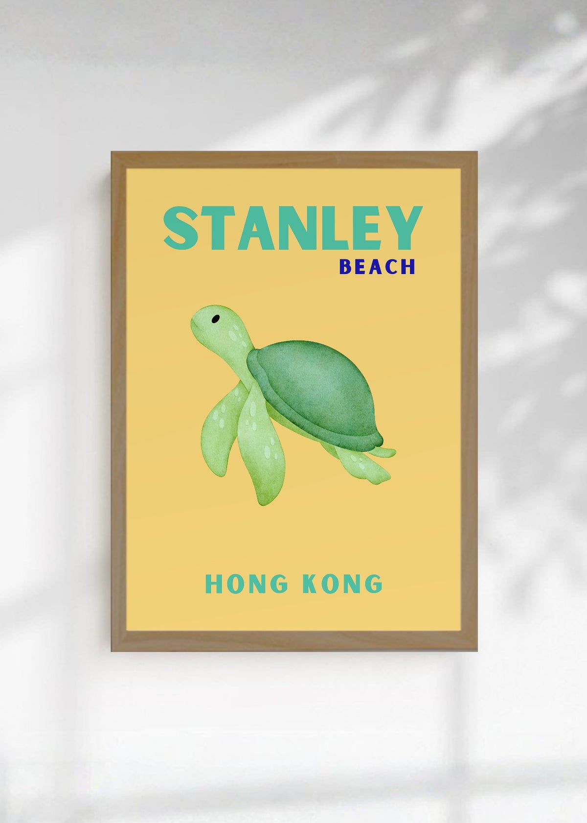 Cuadro Decorativo Travel, Stanley Hong Kong, Tortuga Naranja