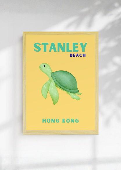 Cuadro Decorativo Travel, Stanley Hong Kong, Tortuga Naranja