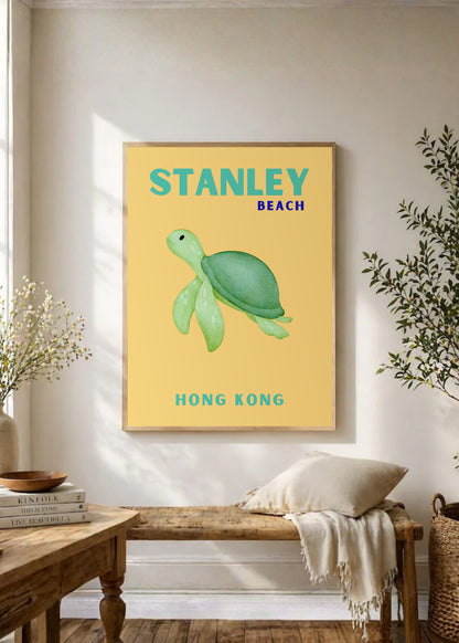 Cuadro Decorativo Travel, Stanley Hong Kong, Tortuga Naranja