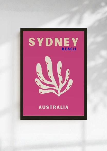 Cuadro Decorativo Travel, Sydney, Australia, Coral Magenta