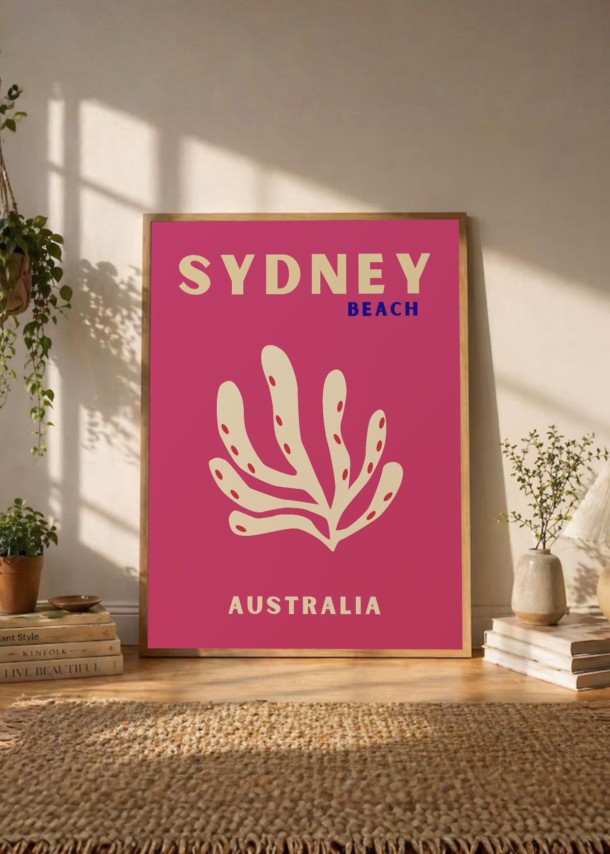 Cuadro Decorativo Travel, Sydney, Australia, Coral Magenta