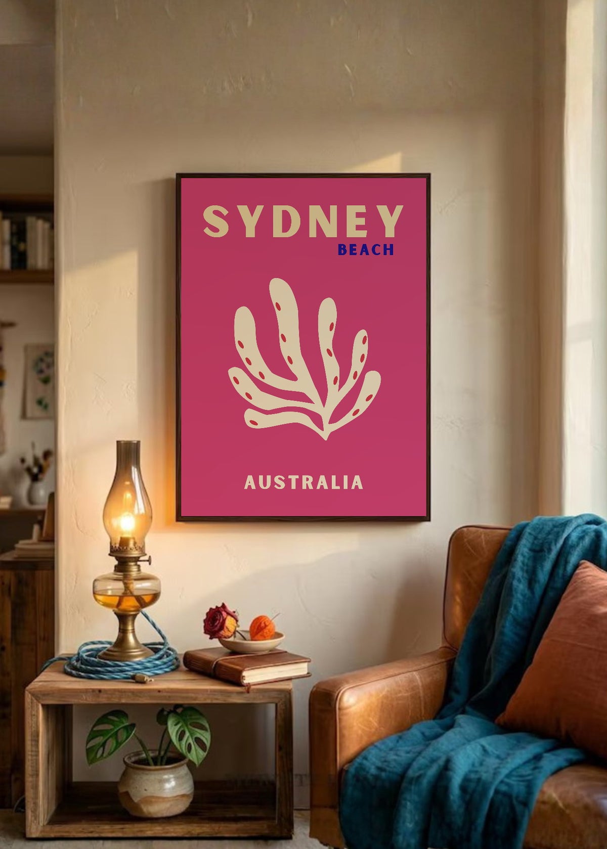 Cuadro Decorativo Travel, Sydney, Australia, Coral Magenta