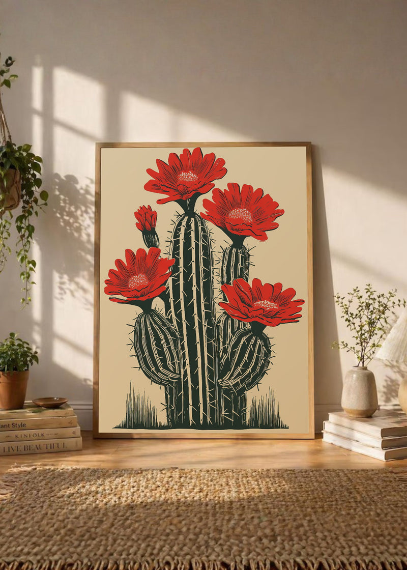 Aloe Maceta Roja Crema