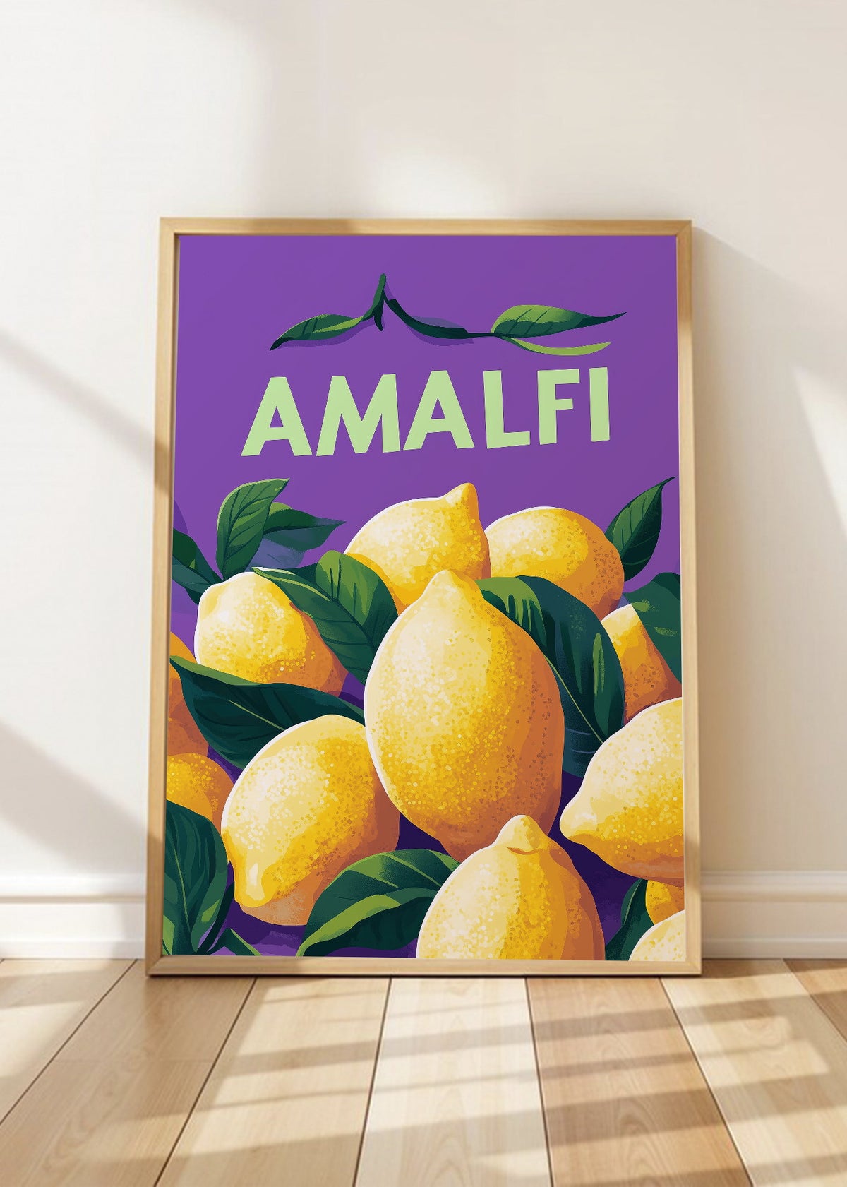 Cuadro Decorativo Trendy, Amalfi Limones Violeta