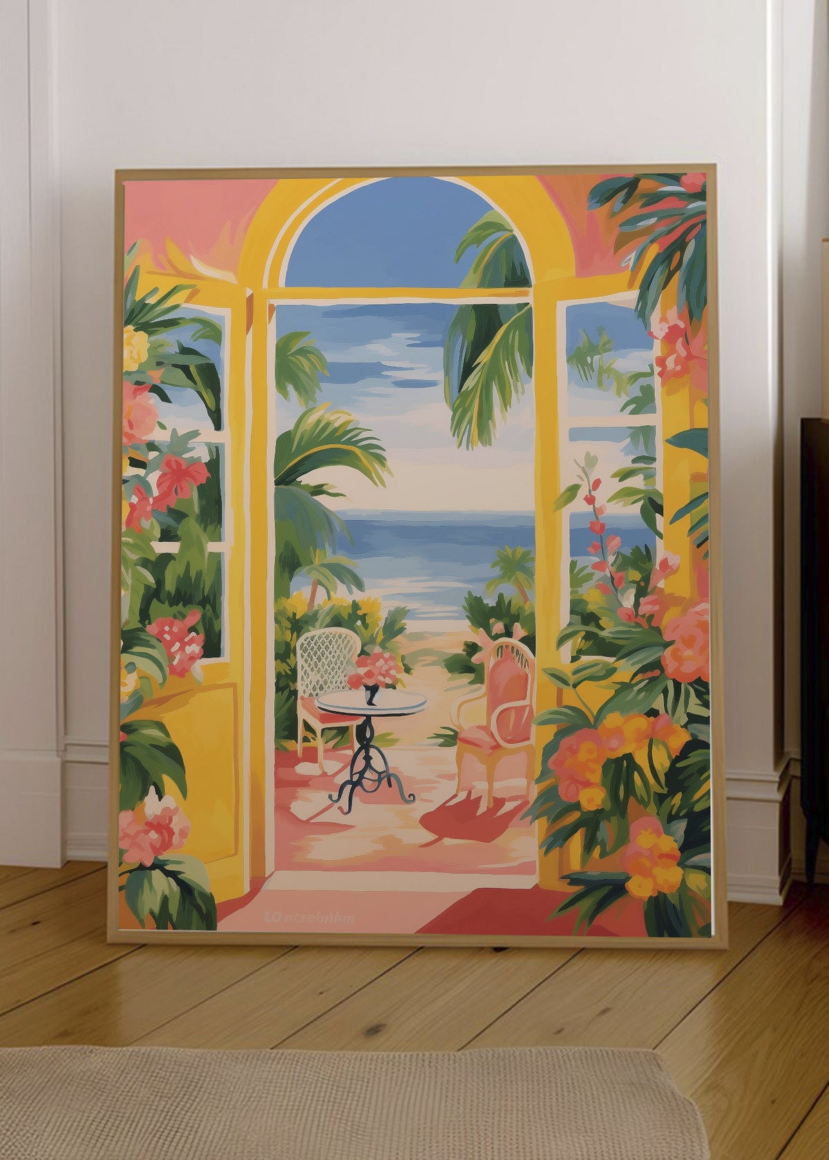 Cuadro Decorativo Trendy, Arco Vista Mar Tropical