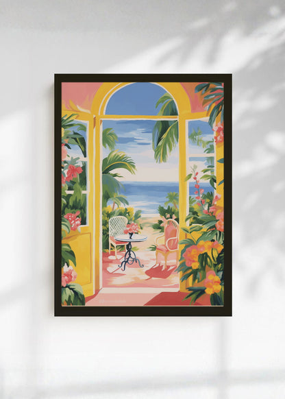 Cuadro Decorativo Trendy, Arco Vista Mar Tropical