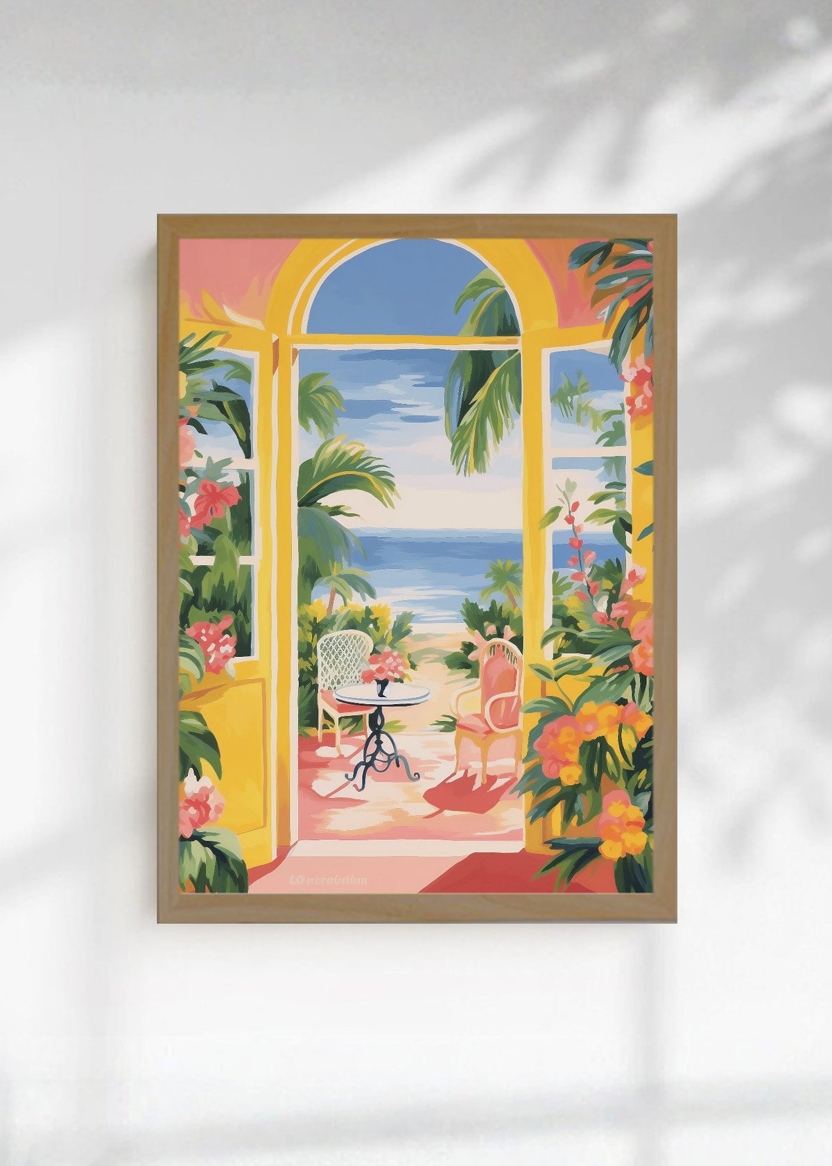 Cuadro Decorativo Trendy, Arco Vista Mar Tropical