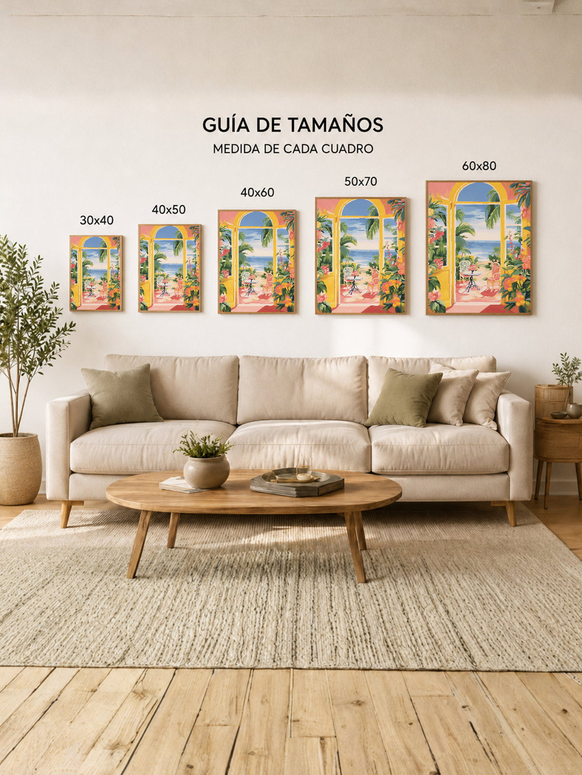 Cuadro Decorativo Trendy, Arco Vista Mar Tropical