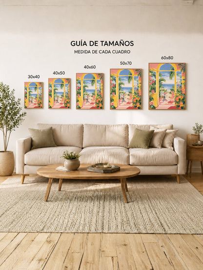 Cuadro Decorativo Trendy, Arco Vista Mar Tropical