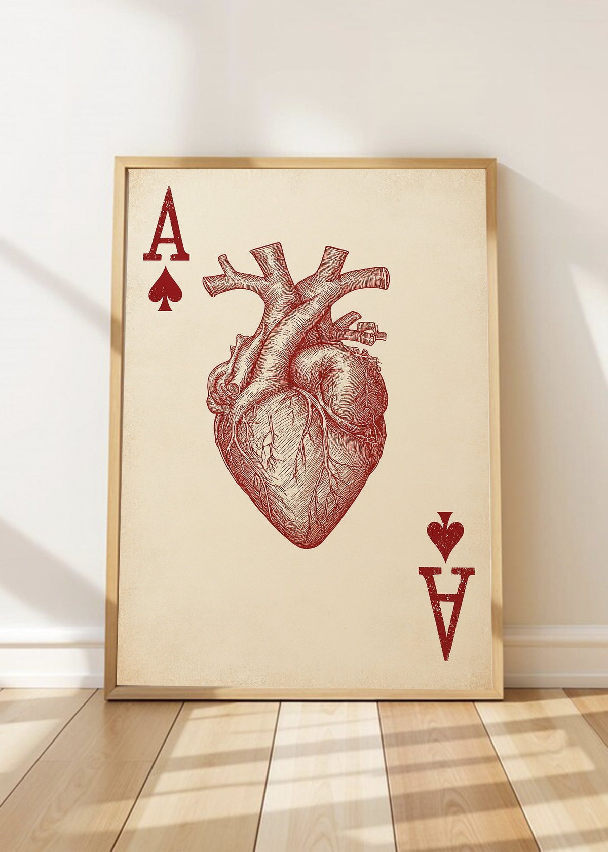 Cuadro Decorativo Trendy, As de Corazones Anatómico
