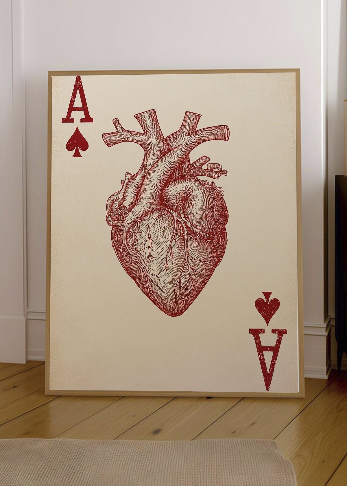 Cuadro Decorativo Trendy, As de Corazones Anatómico