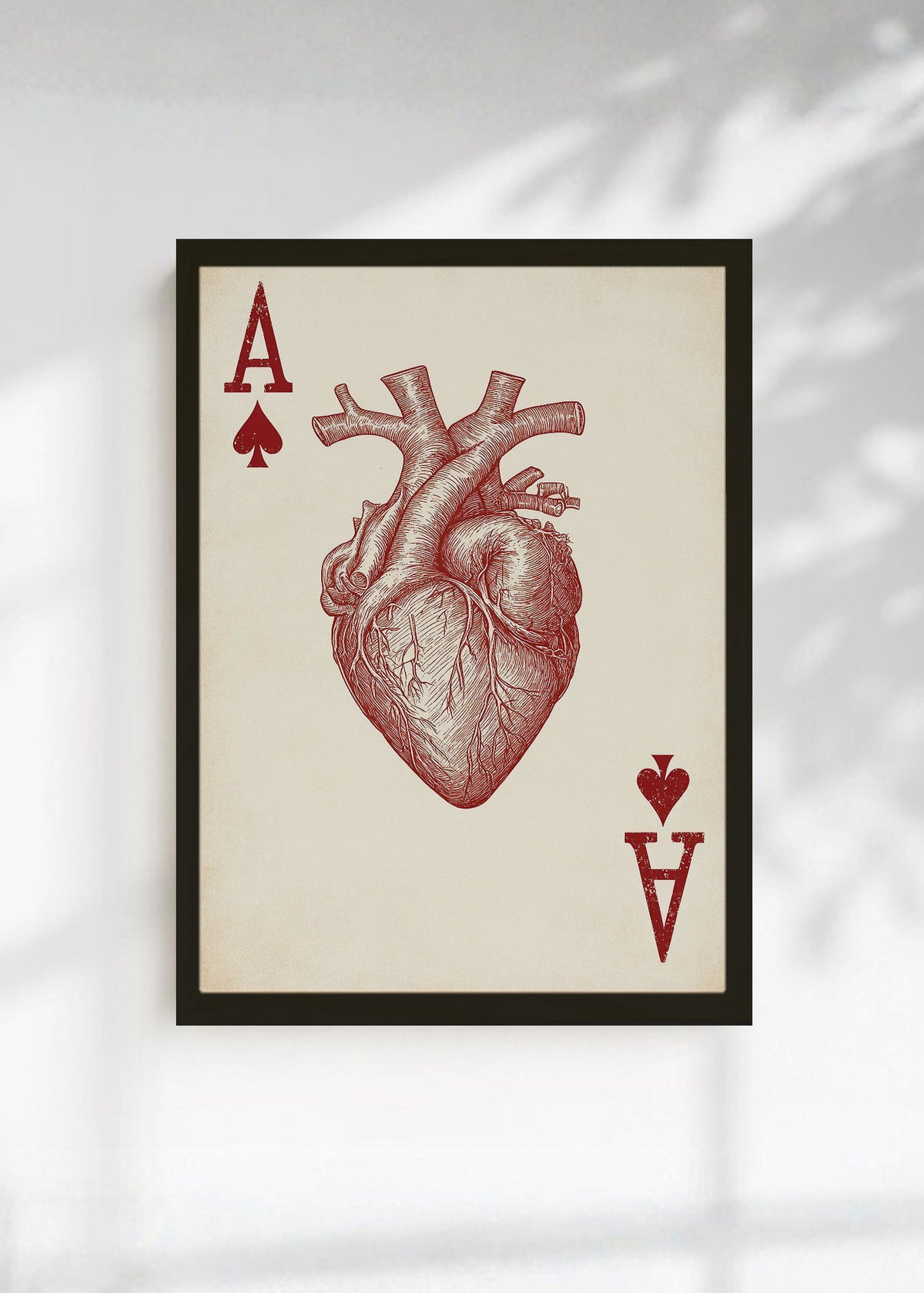 Cuadro Decorativo Trendy, As de Corazones Anatómico
