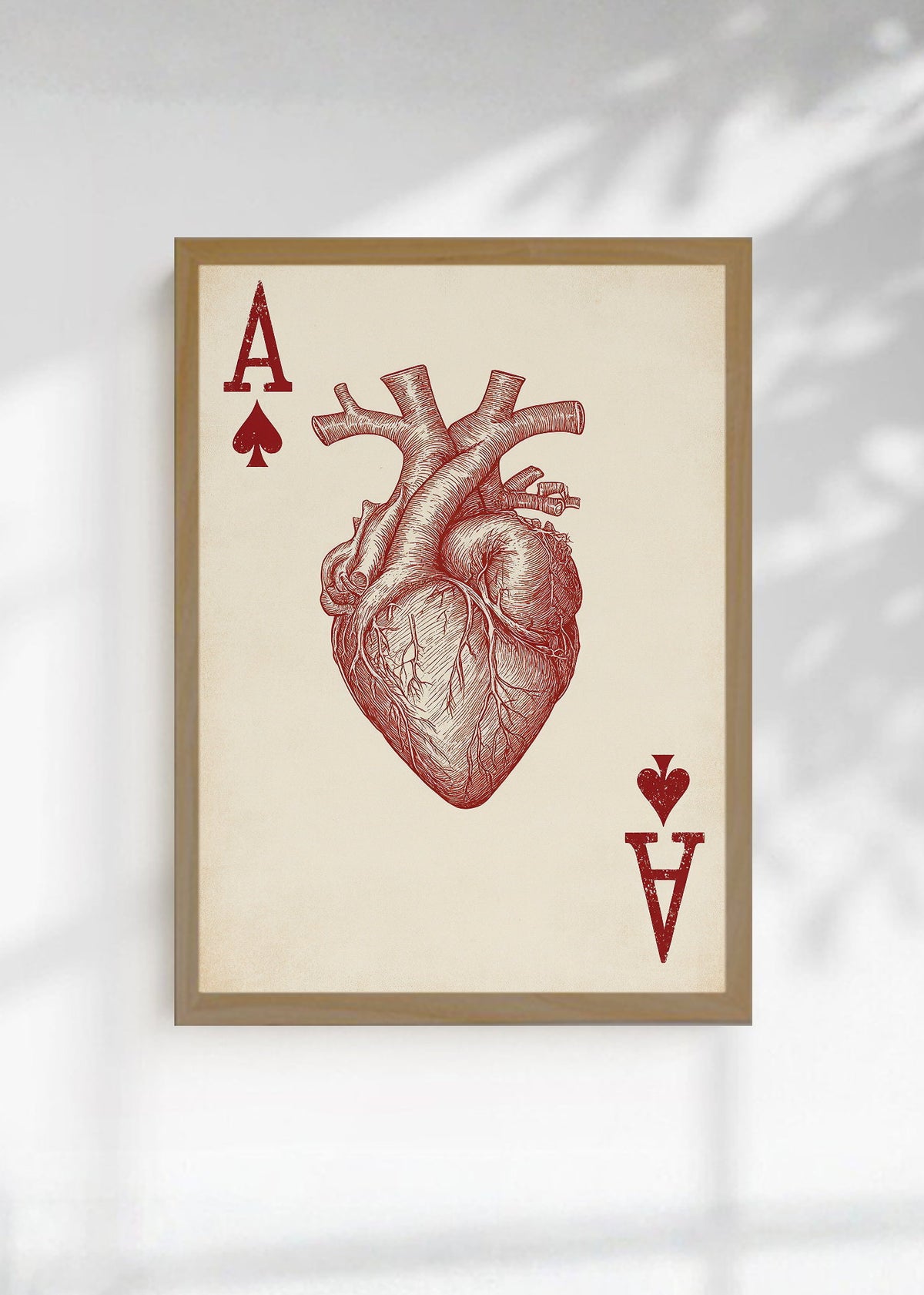 Cuadro Decorativo Trendy, As de Corazones Anatómico