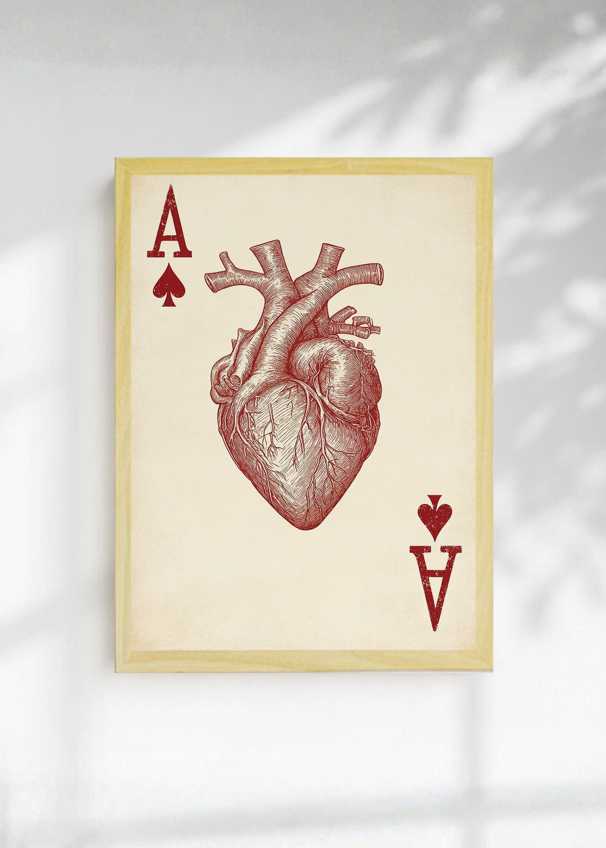 Cuadro Decorativo Trendy, As de Corazones Anatómico