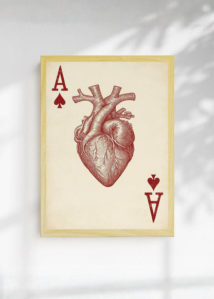 Cuadro Decorativo Trendy, As de Corazones Anatómico