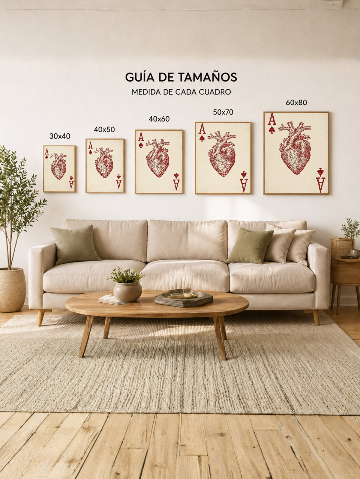 Cuadro Decorativo Trendy, As de Corazones Anatómico
