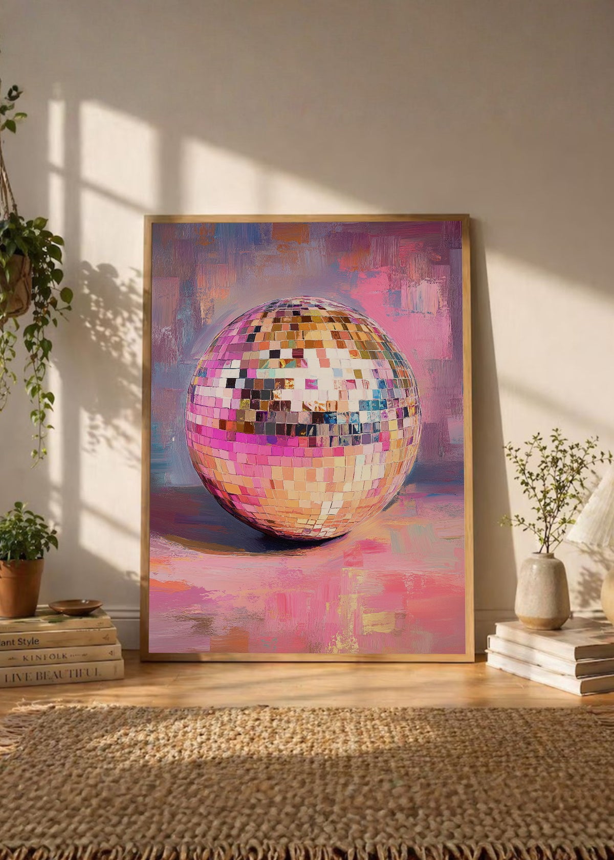 Cuadro Decorativo Trendy, Bola Disco Multicolor