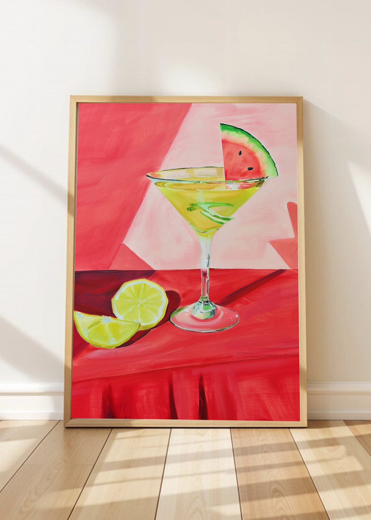 Cuadro Decorativo Trendy, Coctel Sandia Rojo Verde