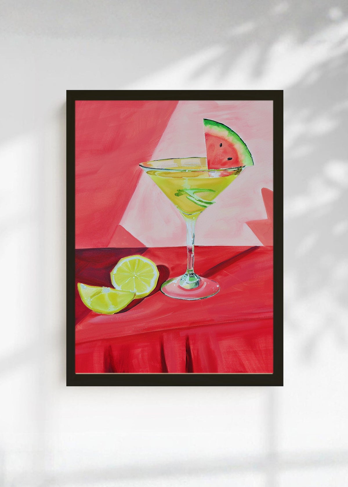 Cuadro Decorativo Trendy, Coctel Sandia Rojo Verde