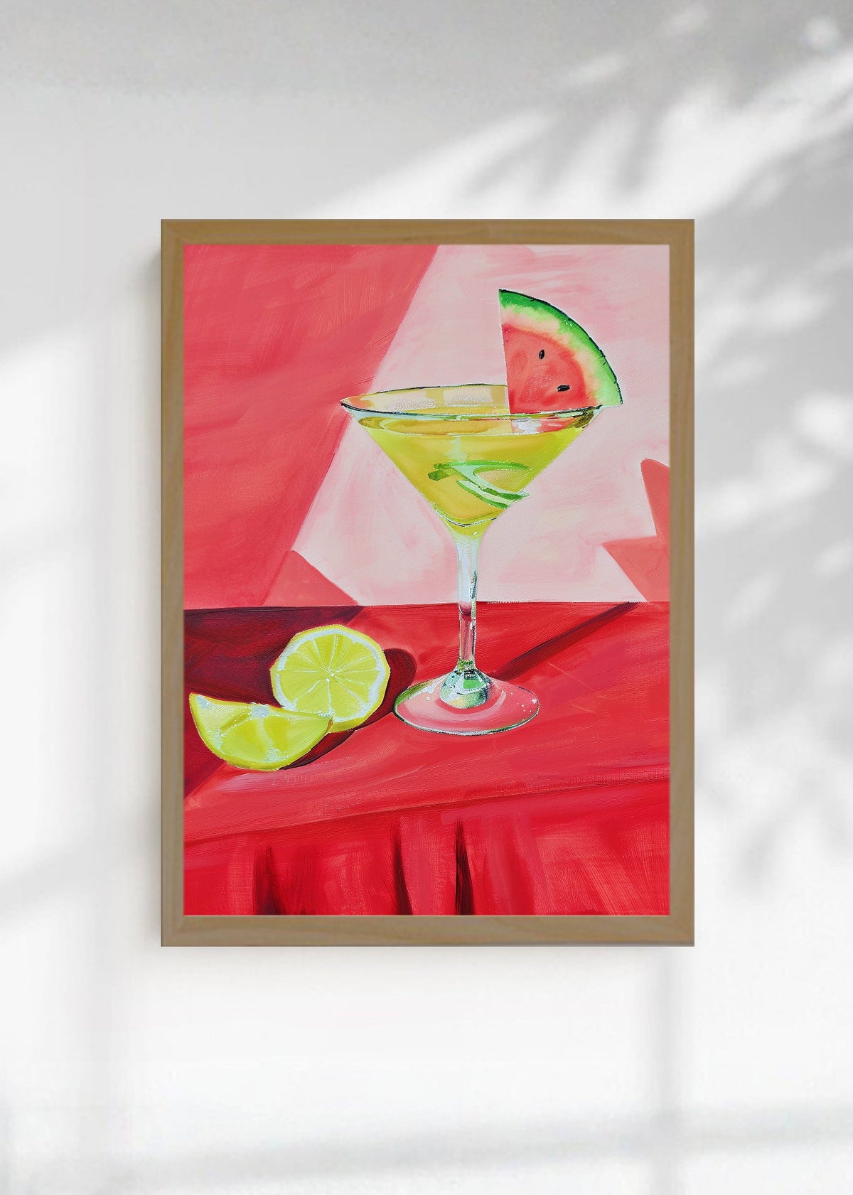 Cuadro Decorativo Trendy, Coctel Sandia Rojo Verde