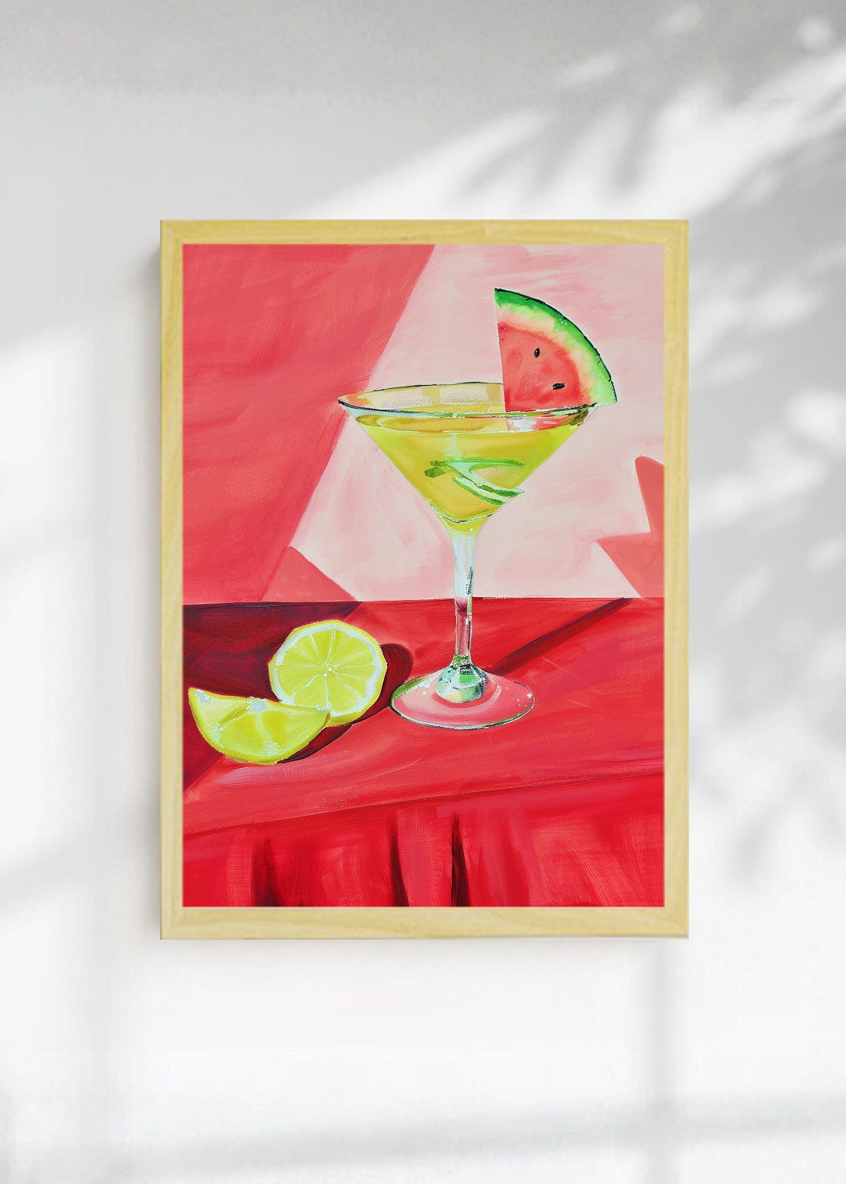 Cuadro Decorativo Trendy, Coctel Sandia Rojo Verde