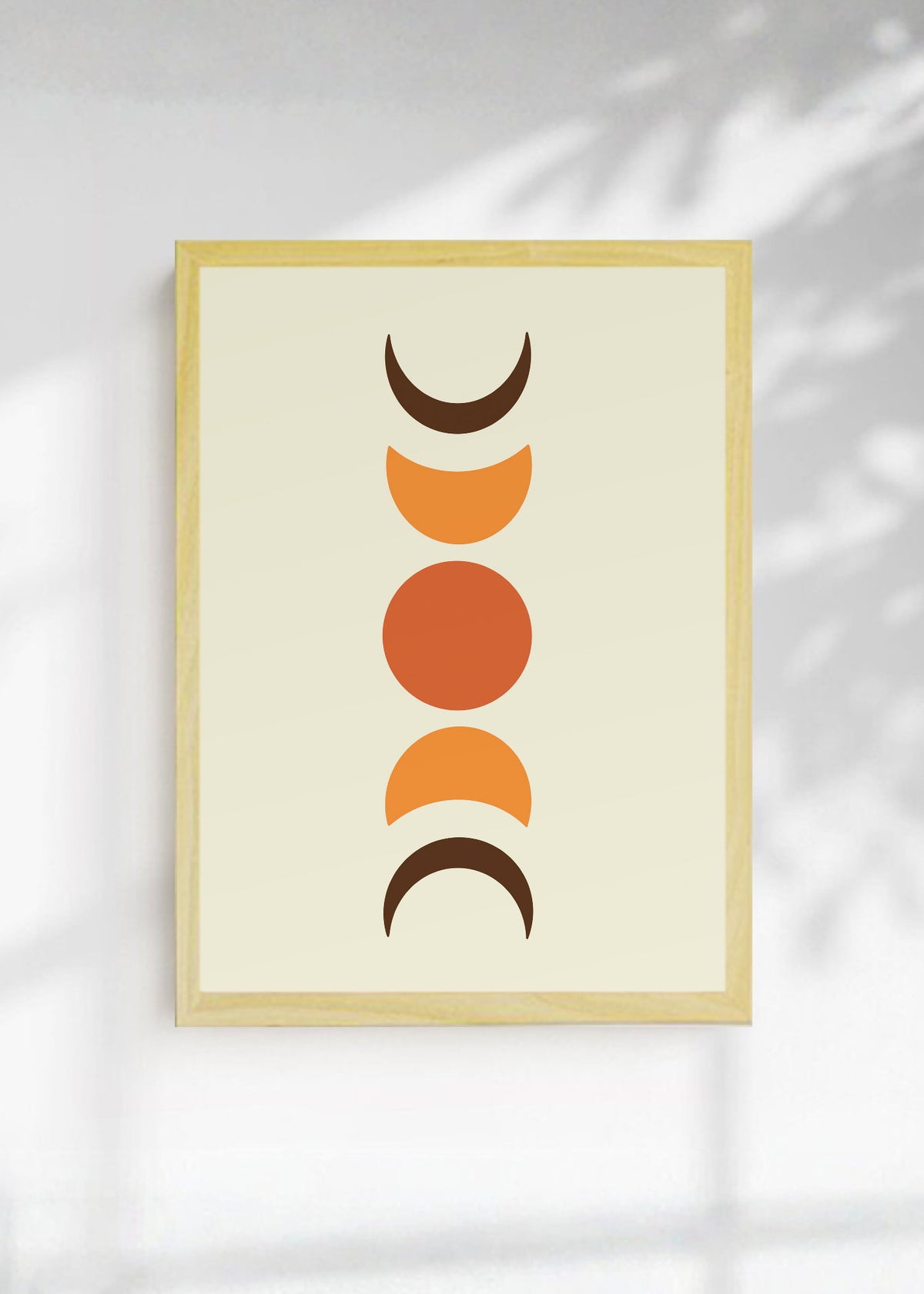 Cuadro Decorativo Trendy, Fases Luna Terracota Oliva