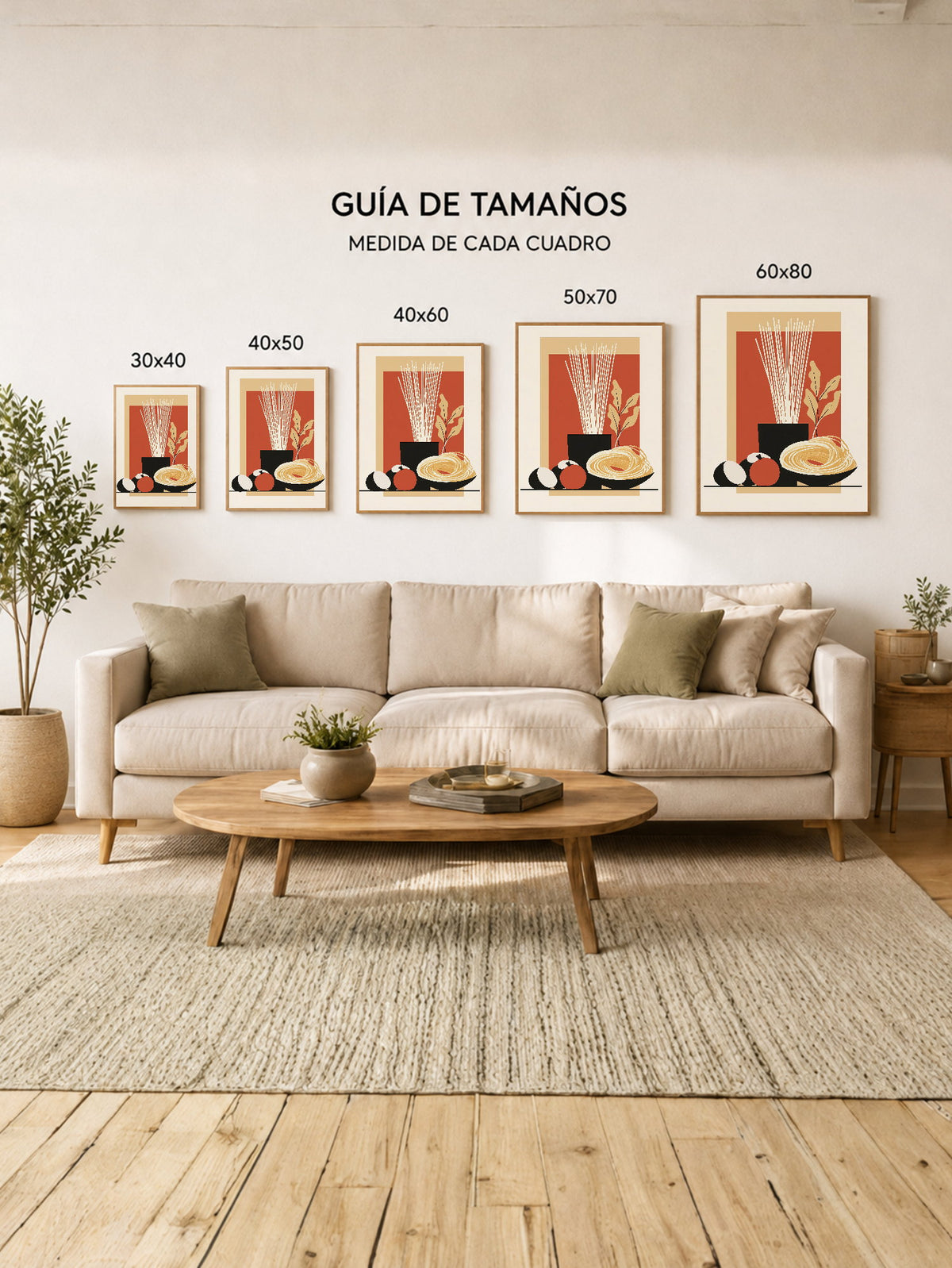 Cuadro Decorativo Trendy, Fideos Bodegón Terracota