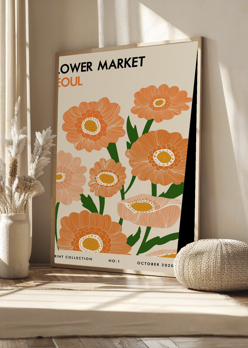 Flower Market Seoul Naranja