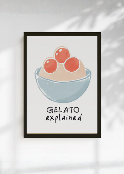 Cuadro Decorativo Trendy, Gelato explained Minimal