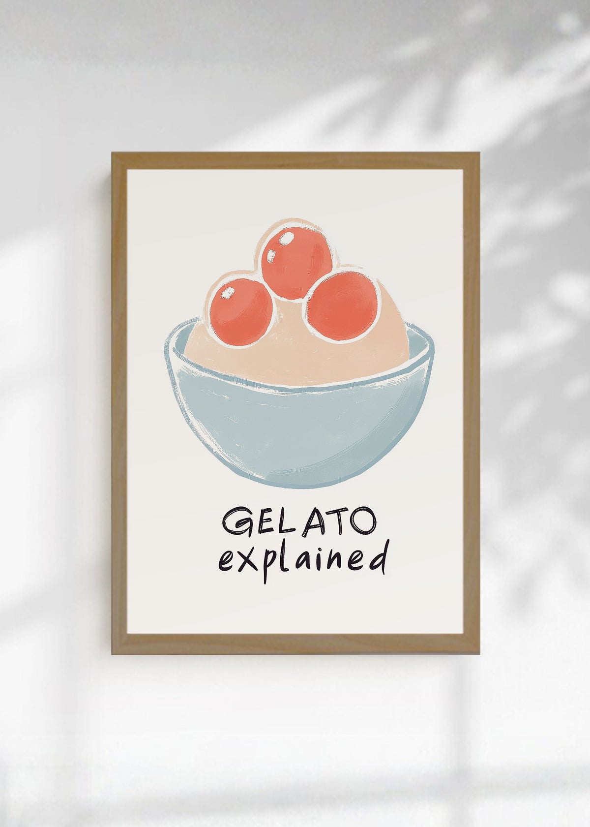 Cuadro Decorativo Trendy, Gelato explained Minimal