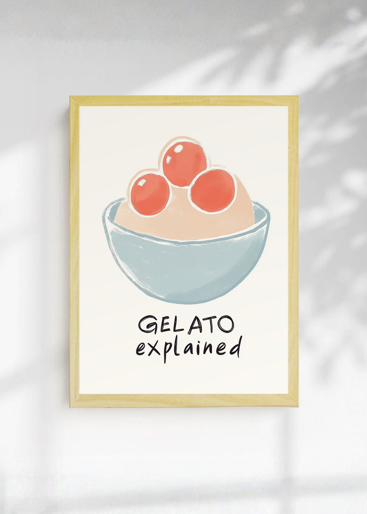 Cuadro Decorativo Trendy, Gelato explained Minimal