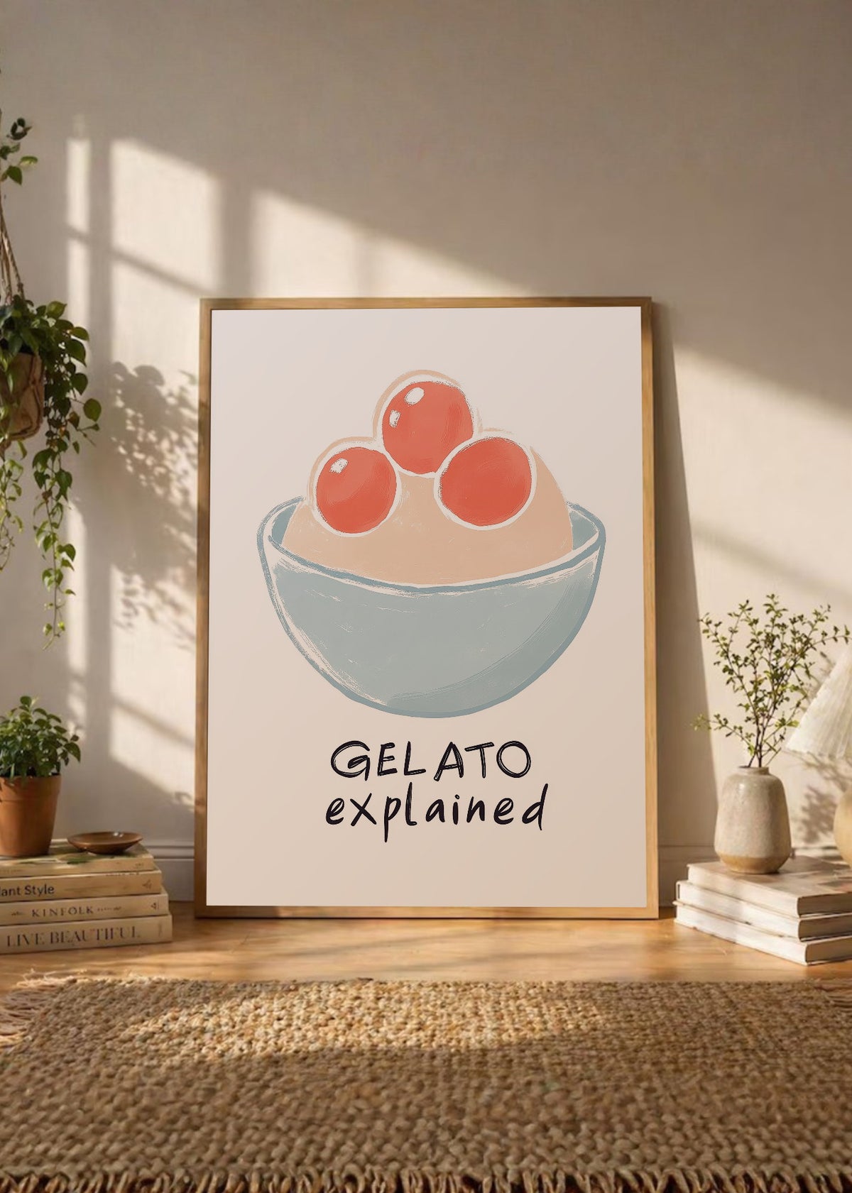 Cuadro Decorativo Trendy, Gelato explained Minimal