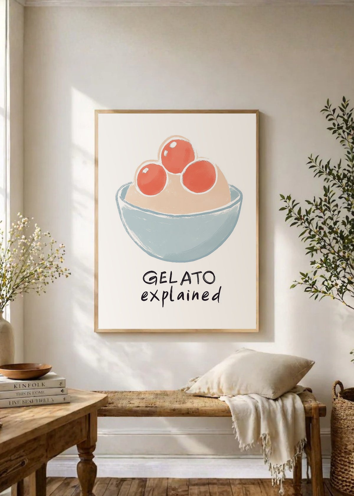 Cuadro Decorativo Trendy, Gelato explained Minimal