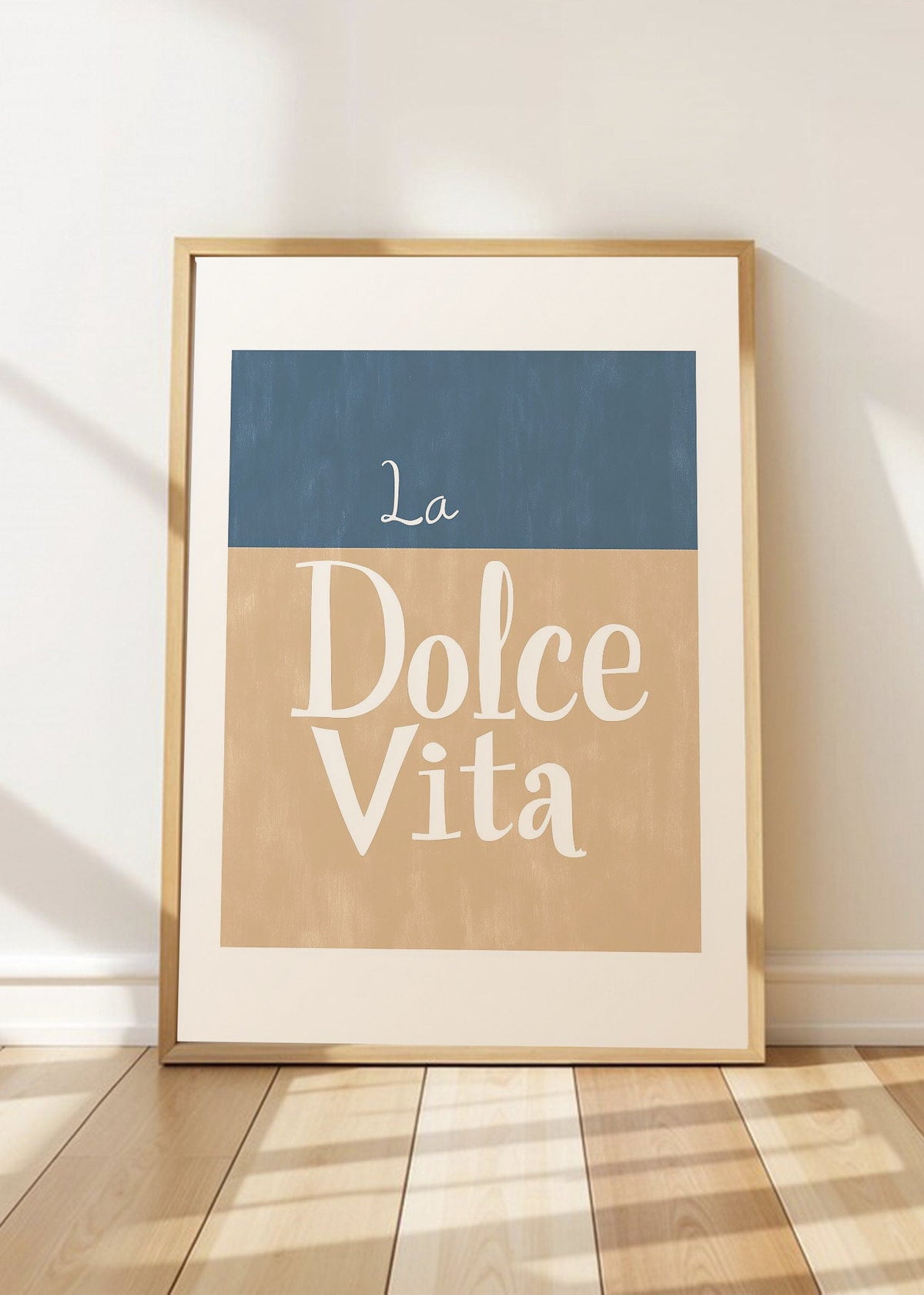Cuadro Decorativo Trendy, La Dolce Vita Azul Beige
