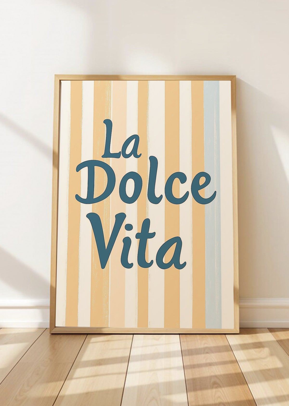 Cuadro Decorativo Trendy, La Dolce Vita Rayas Amarillo