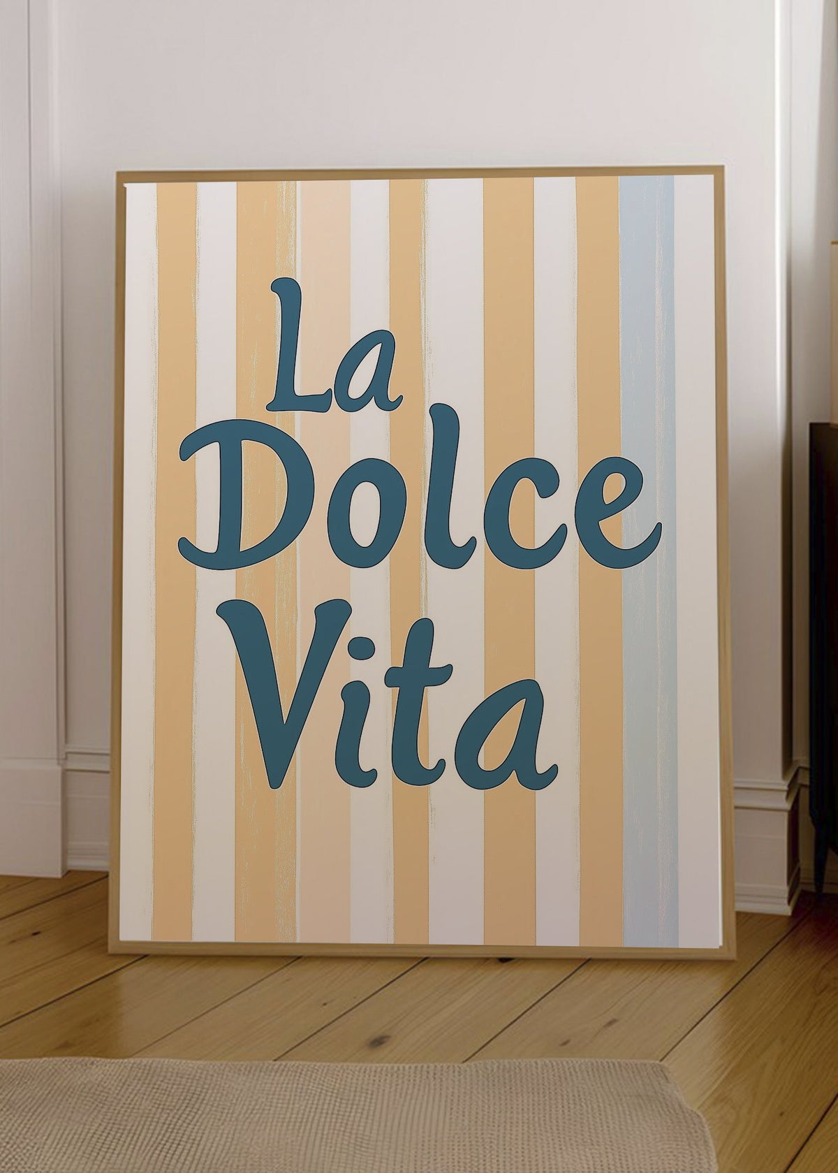 Cuadro Decorativo Trendy, La Dolce Vita Rayas Amarillo
