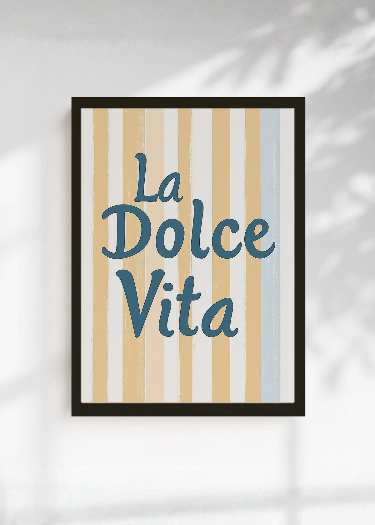 Cuadro Decorativo Trendy, La Dolce Vita Rayas Amarillo