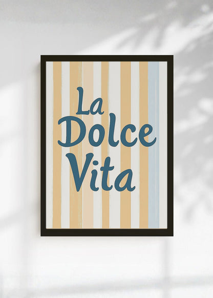 Cuadro Decorativo Trendy, La Dolce Vita Rayas Amarillo