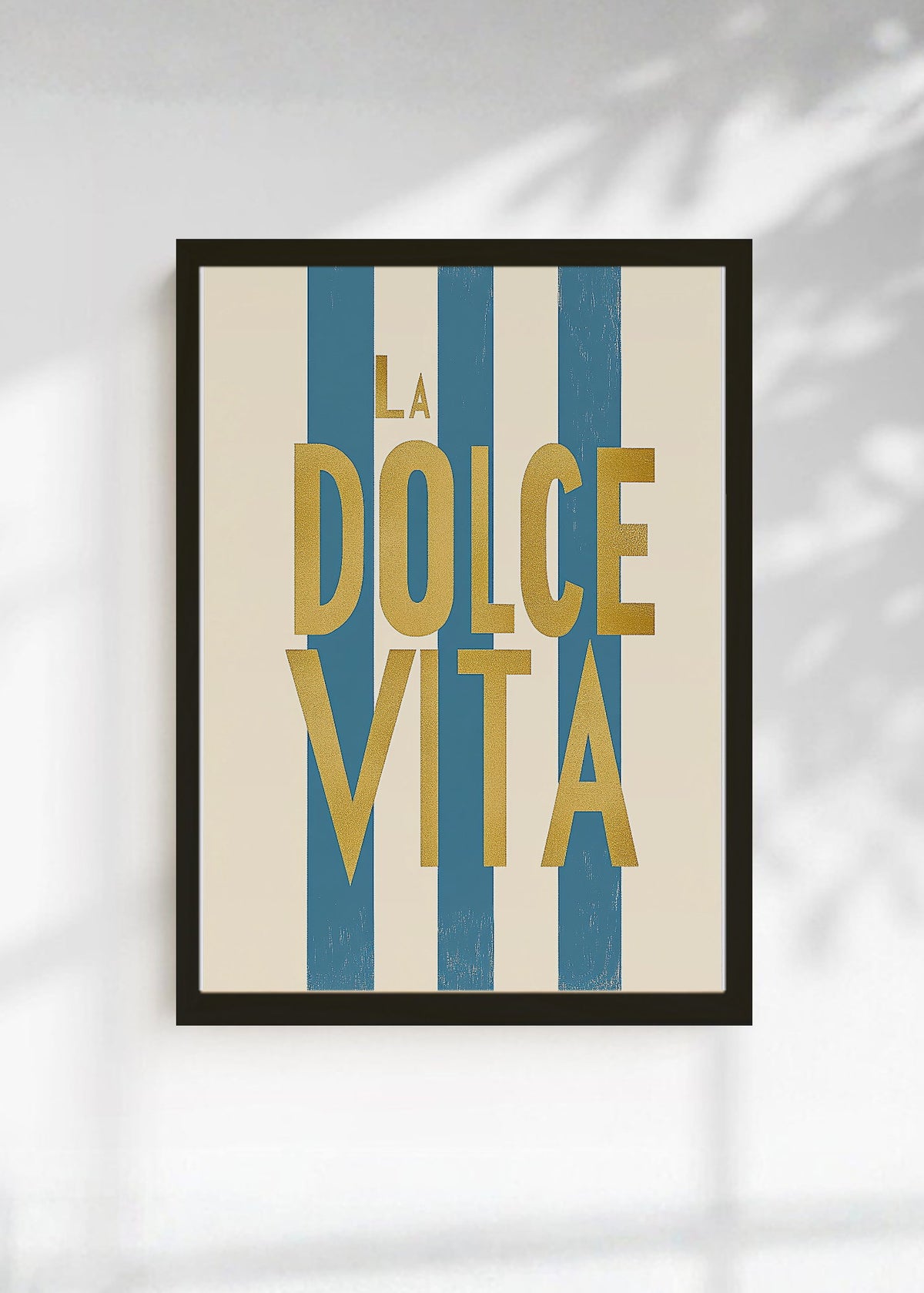 Cuadro Decorativo Trendy, La Dolce Vita Rayas Azul