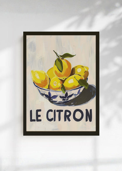 Cuadro Decorativo Trendy, Le Citron Limones Crema