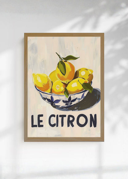 Cuadro Decorativo Trendy, Le Citron Limones Crema
