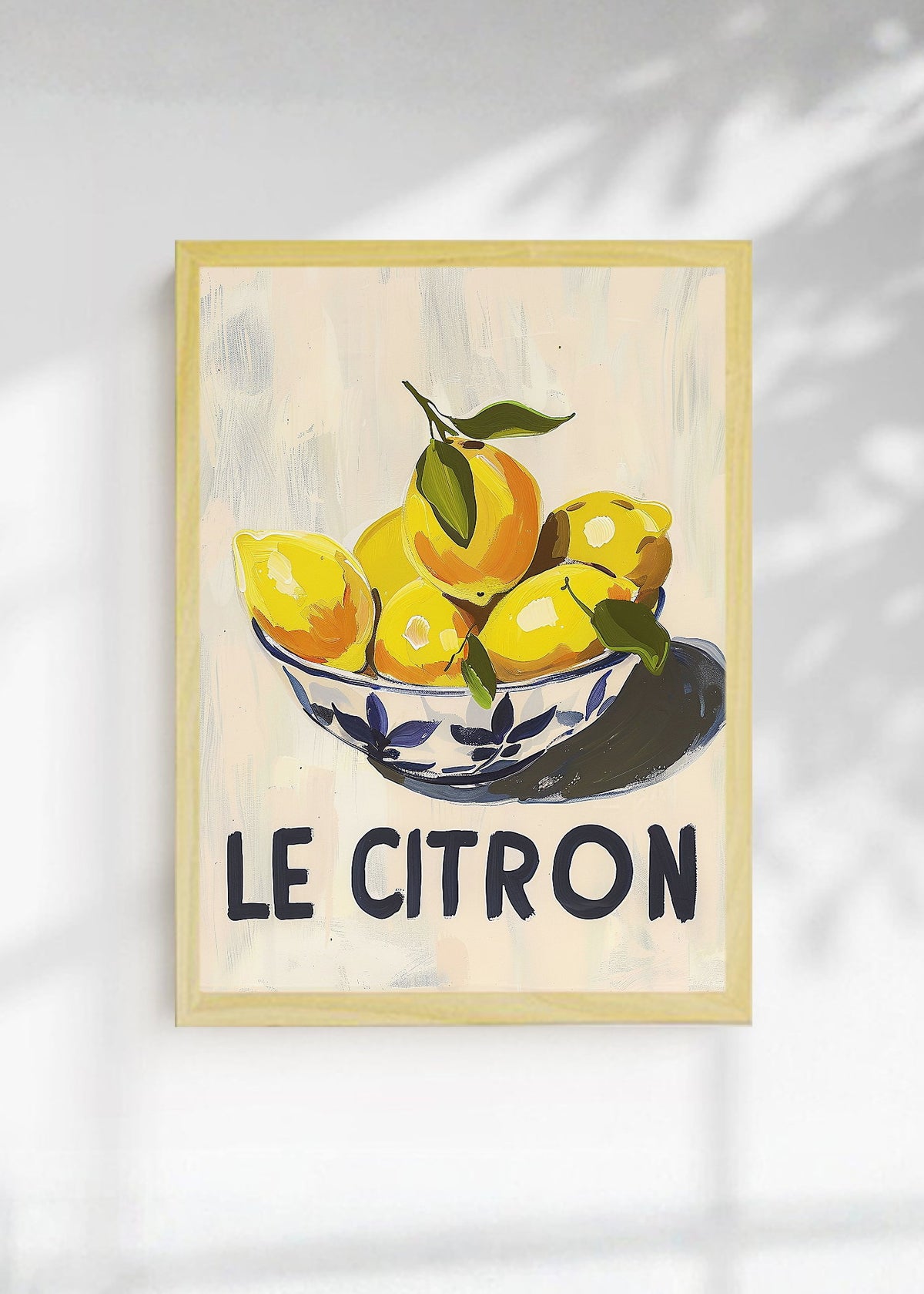 Cuadro Decorativo Trendy, Le Citron Limones Crema