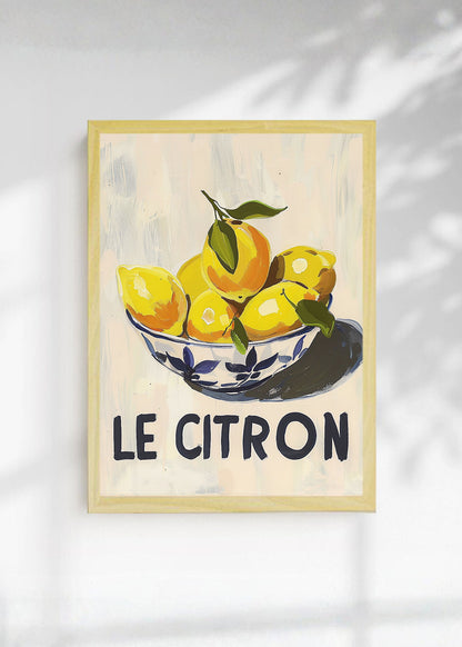 Cuadro Decorativo Trendy, Le Citron Limones Crema