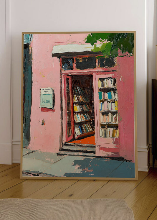 Cuadro Decorativo Trendy, Libreria Puerta Rosa Pintura