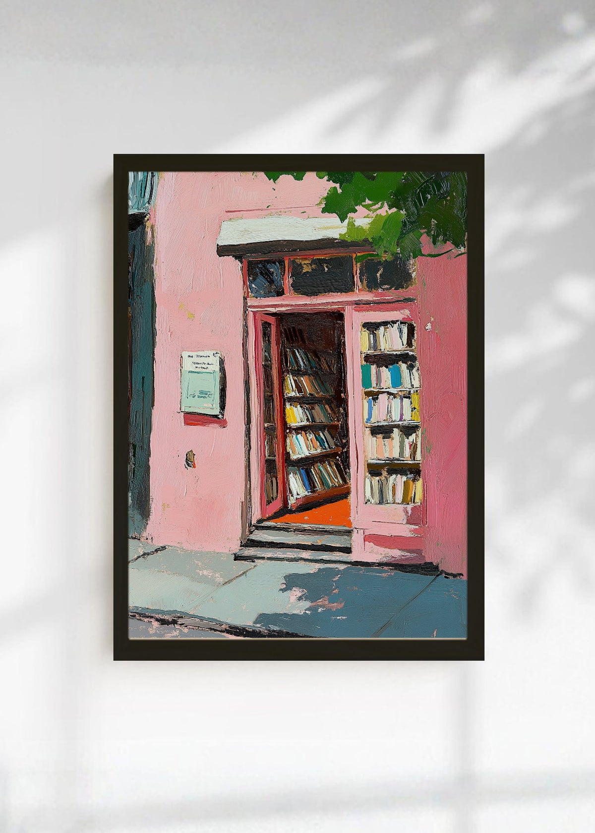 Cuadro Decorativo Trendy, Libreria Puerta Rosa Pintura